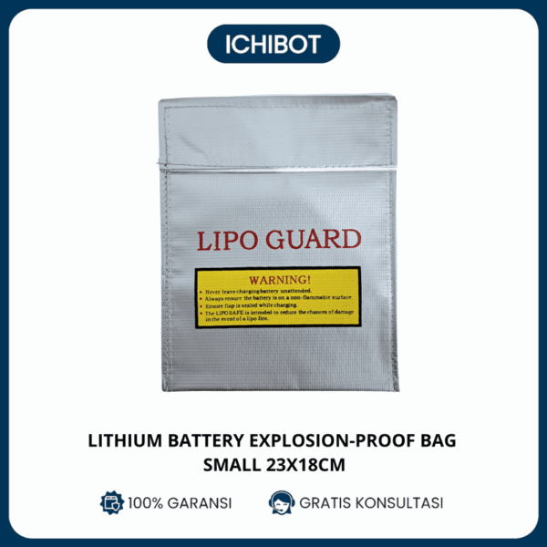 Tas Baterai Lithium Safety - Lithium Battery High Temperature Resistant - Small 23 x 18cm