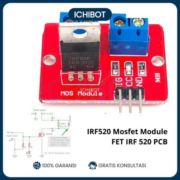 IRF520 Mosfet Module FET IRF 520 PCB Driver Motor