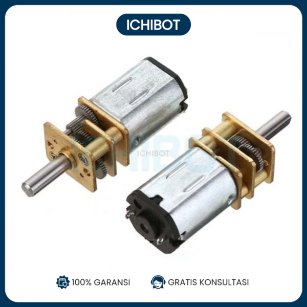Motor DC N20 Metal Gear DC 3V - 6V Gearbox 60 rpm