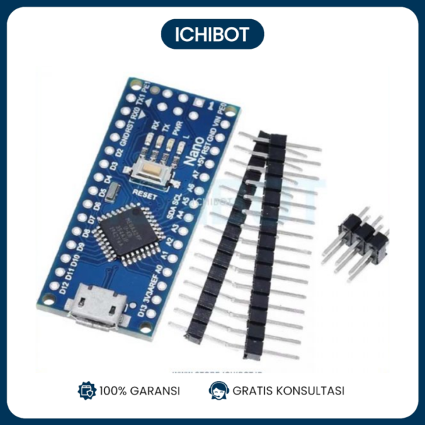 Nano V3.0 Atmega 328P Belum Disolder CH340G Micro USB v3 CH340