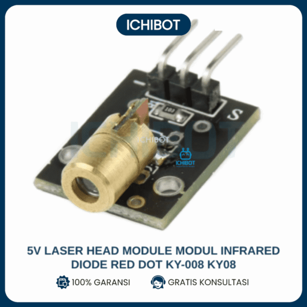 KY-008 Laser Diode 5mW Red Dot 650nm Module Arduino ESP32