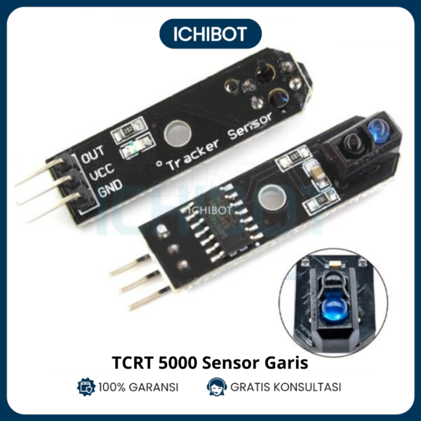 Sensor Garis TCRT5000 Infrared Line Tracking PCB Hitam Arduino