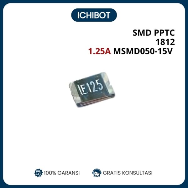 SMD 1812 1.25 A Self Recovery Fuse PPTC MSMD050 15V 200mA RFuse Resettable