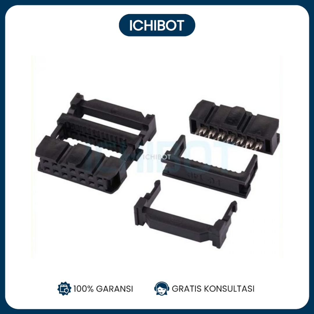 2.54mm FC 14P 14 Pin Crimping Head ISP Connector JTAG