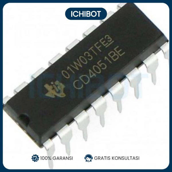 CD4051 CD 4051 CD4051BE 8 Channel Multiplexer Analog Switch