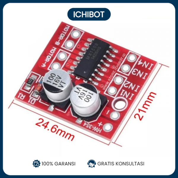 MX1508 Dual DC Motor Driver 2V-10V 1.5A H-Bridge Arduino L298N