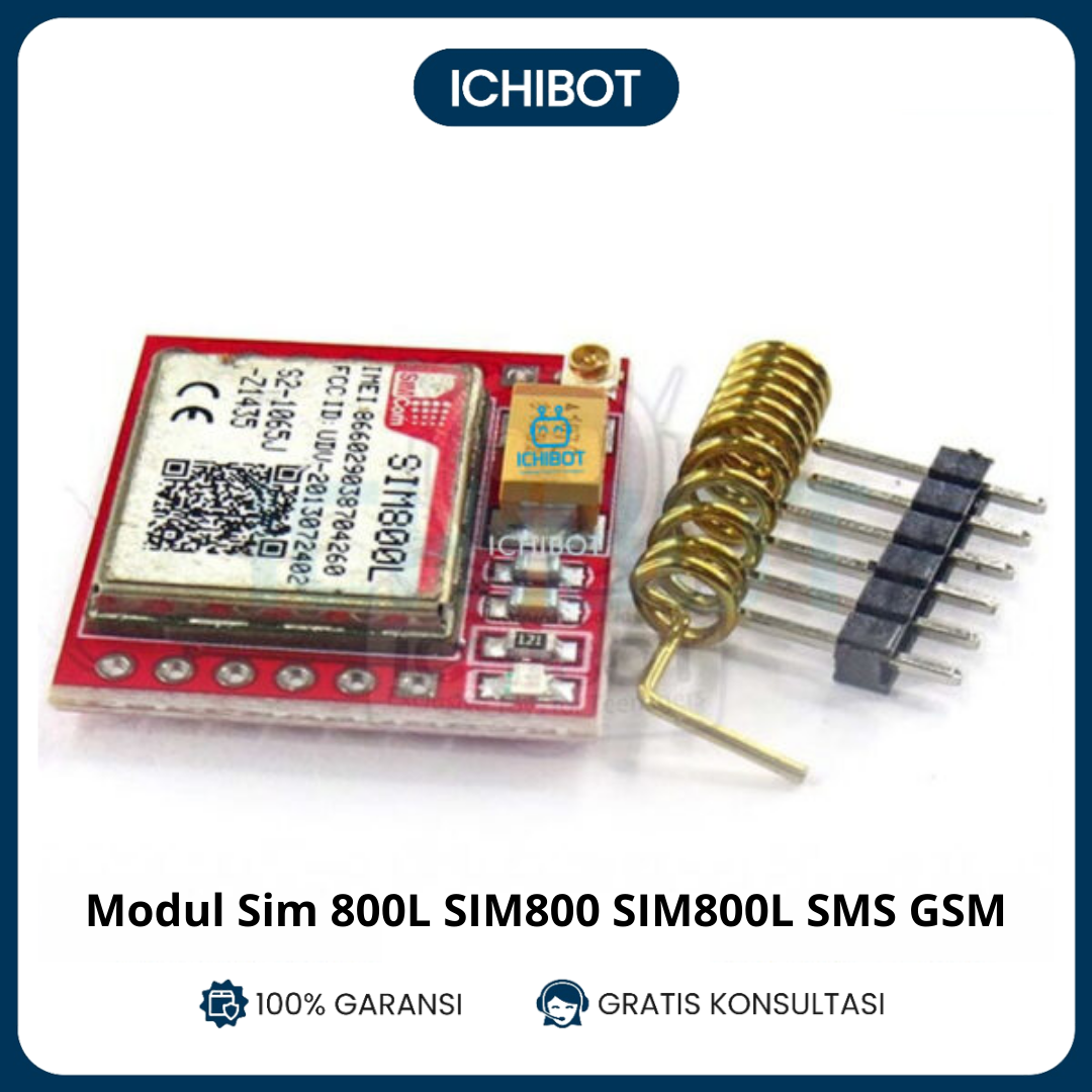 Modul SIM 800L SIM800 SIM800L SMS GSM Merah - Ichibot Store