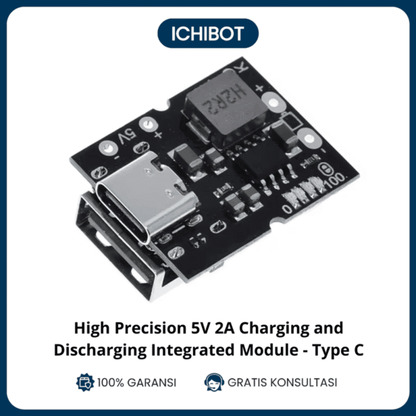 Modul Charger Discharge 5V 2A High Precision 4.2V 4.35V Type-C BMS