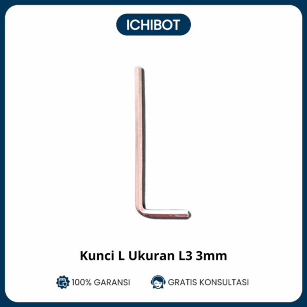 Kunci L Hexagon Flat Key L 3mm Kunci L3 Silver