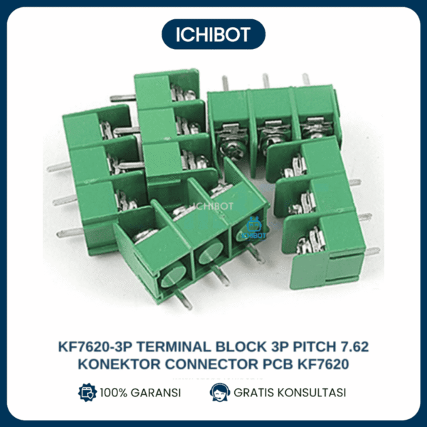 KF7620-3P Terminal Block 3P Pitch 7.62 Konektor Connector PCB KF7620