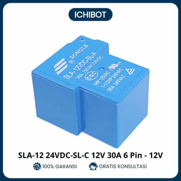 Relay Songle SLA-12 12VDC-SL-C 12V 30A 6 Pin - 12V