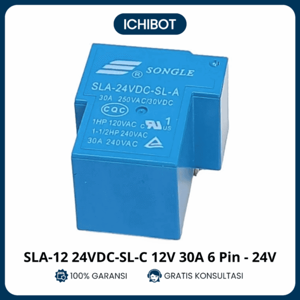 Relay Songle SLA-12 24VDC-SL-C 24V 30A 6 Pin - 24V