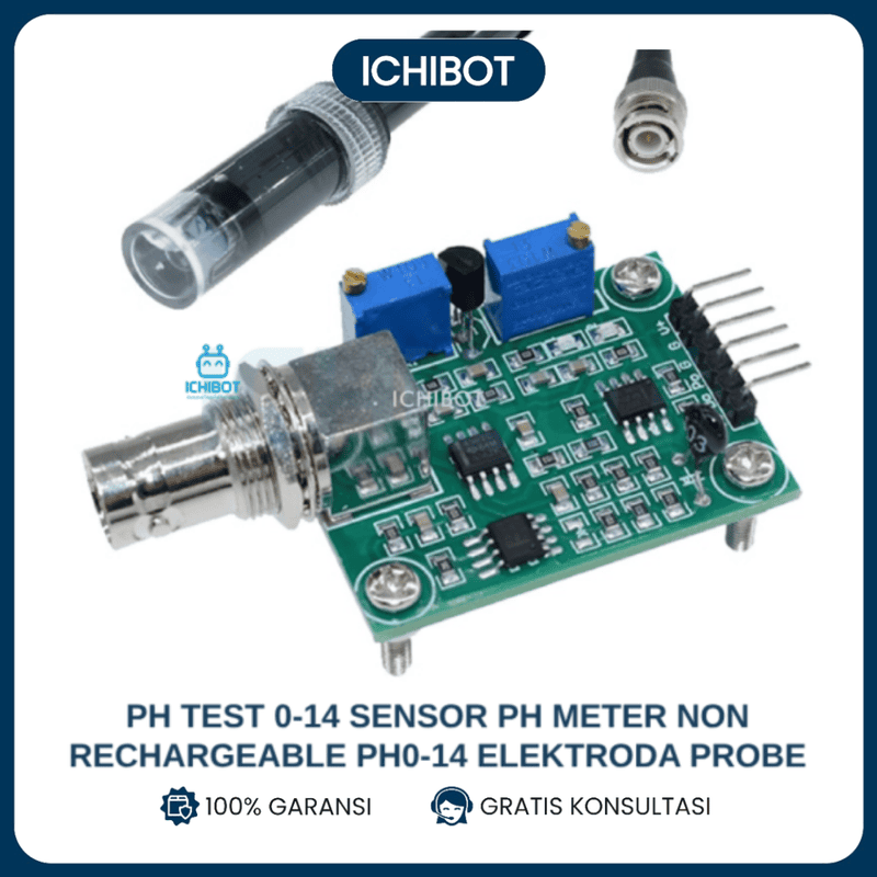 Ph Meter Sensor + Module Untuk Arduino Ph-4502c
