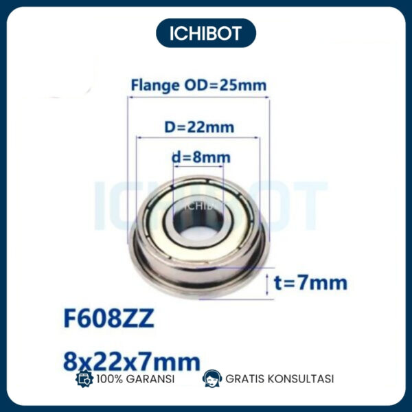 F608zz 8x22x7 Bearing Laker Ball 8*22*7 8mmx22mmx7mm 8mm 22mm Laher