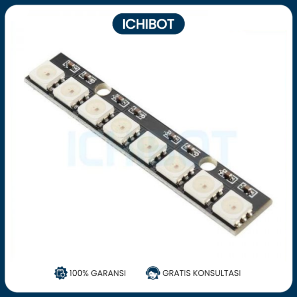 8 bit WS2812 5050 RGB LED Built in Chip WS2812B 256 Colors