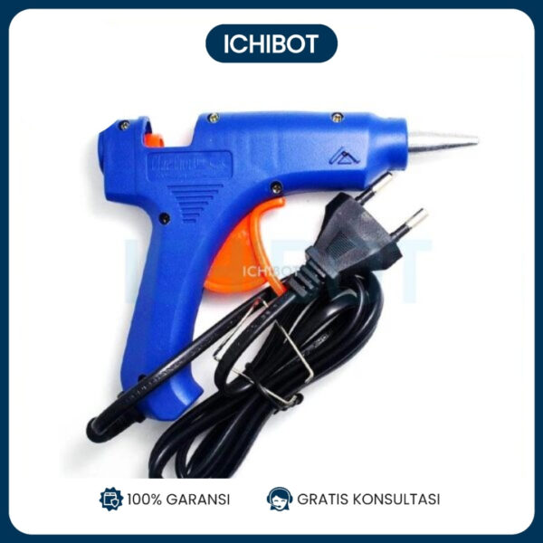 Lem Tembak 20W mini hot melt glue gun with switch 7mm 11mm saklar