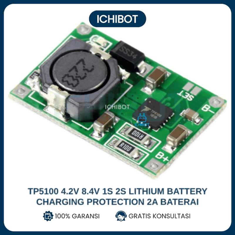 TP5100 4.2v 8.4v 1S 2S Lithium Battery Charging Protection 2A Baterai