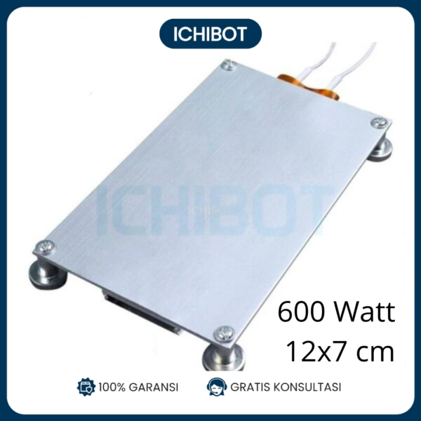 12x7cm 600W Pemanasan Solder PTC BGA Desoldering 220V Aluminium 12x7
