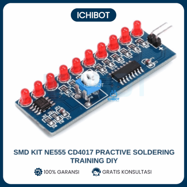 Kit Solder SMD NE555 CD4017 Practice Training DIY LED Blink PCB