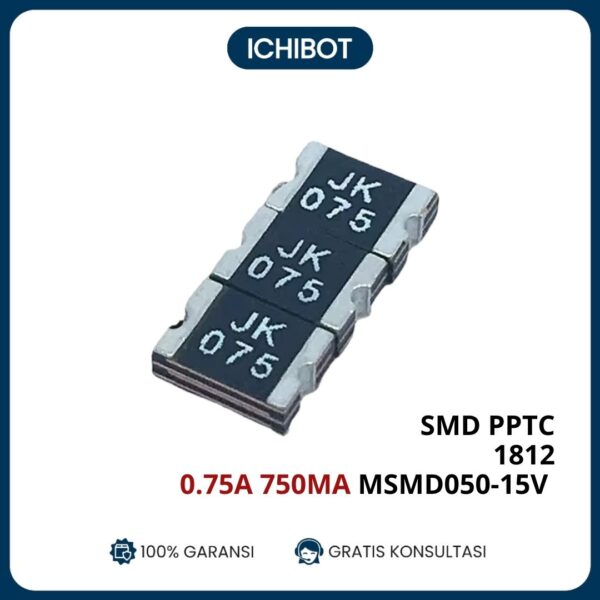 SMD PPTC 1812 0.75A Self Recovery Fuse MSMD050 15V 750mA RFuse Resettable