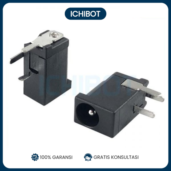Socket DC Power Jack 3 Pin DC002 3.5 x 1.3mm Type 1.3