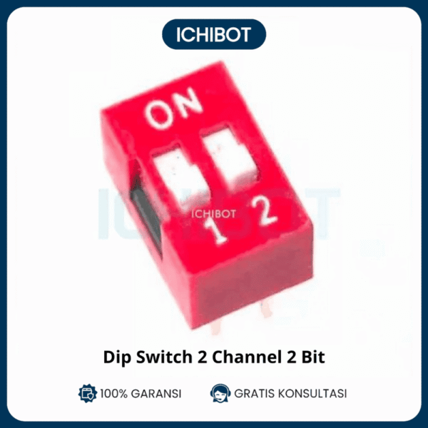 Dip switch 2 Chanel 2bit 2ch Flat Toggle Switch Coding Switch
