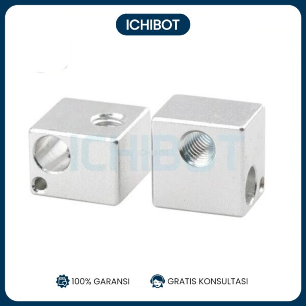 Heater Block 16x16x12 Heating End Heat MK7 MK8 3D Print HeatBlock