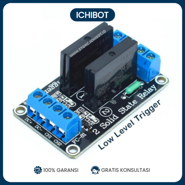 Modul Solid State Relay SSR 2Ch 2 Channel - Aktif Low