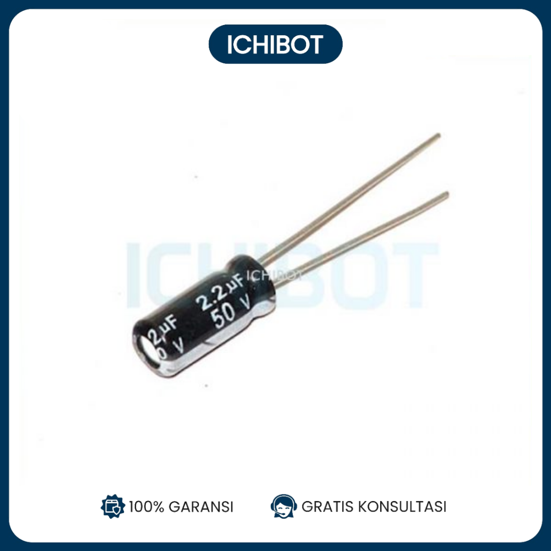 Elco 2.2uF 50V Capacitor Kapasitor Elko