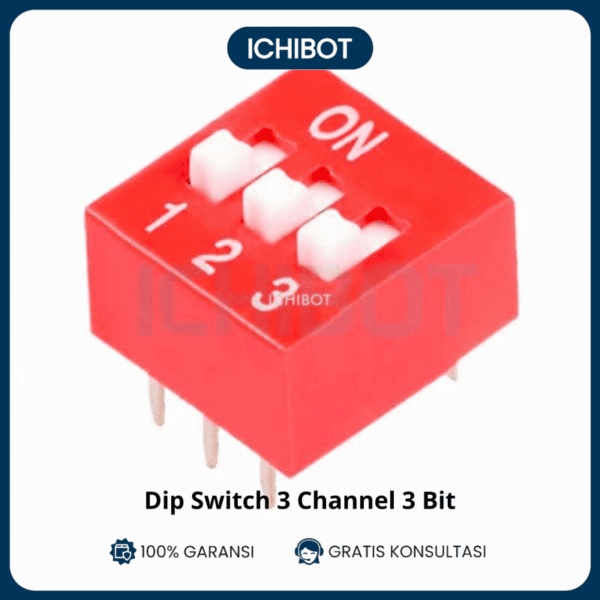 Dip switch 3 Chanel 3bit 3ch Flat Toggle Switch Coding Switch