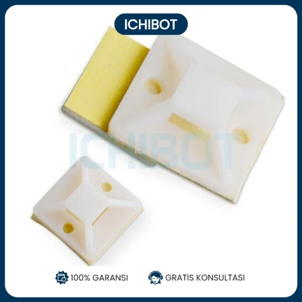 20mm x 20 mm Cable Tie Holder Kabel Ties Perekat Pengikat Lem Dinding