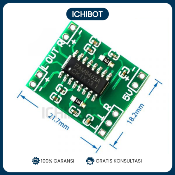 Power Amplifier 2*3W Class D PAM8403 High Efficiency 2.5-5V