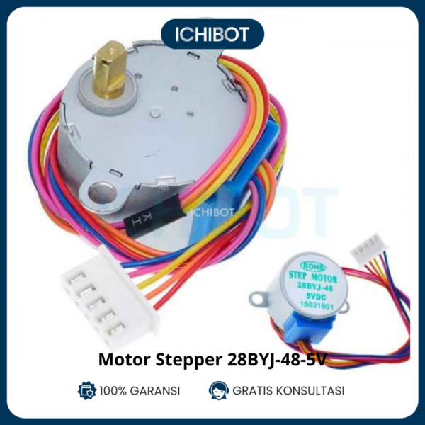 Motor Stepper 28BYJ-48 DC 5V 4-Phase 5-Wire Arduino UNO Nano