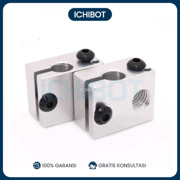Aluminium V6 Heater Block Heating End Heat MK7 MK8 3D Print HeatBlock