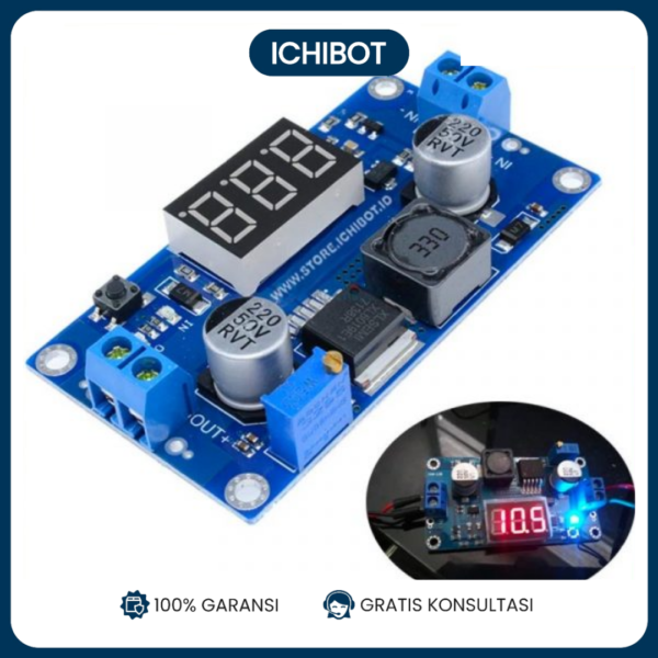 XL6009 Step Up Boost DC-DC 5-40V 4A with Digital Voltmeter Display