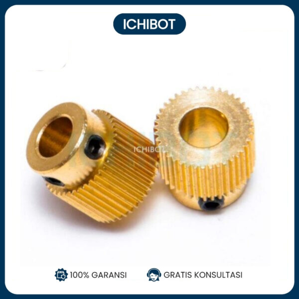 26T 3D Printer Brass Extruder Gear Wheel Roda Drive Head MK8