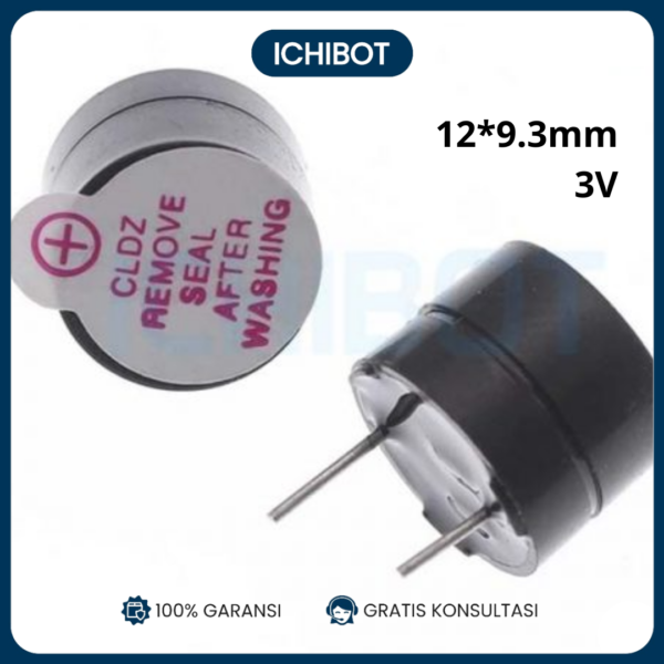 Buzzer Aktif 3V Active Piezo Buzzer PCB Through-Hole 3 Volt