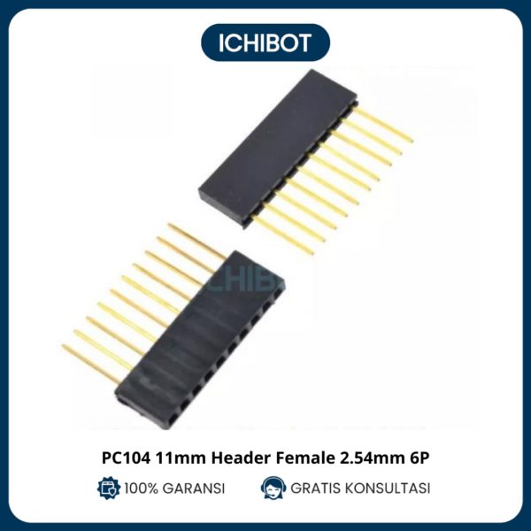 PC104 Header Female 2.54 pitch 1*10 10P 10Pin 11mm