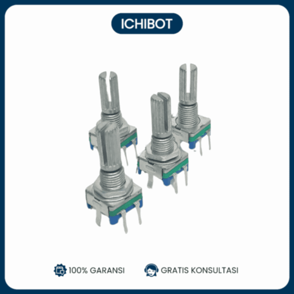 EC11 Rotary Encoder Potentiometer 5 Kaki Pajang 20mm bulat