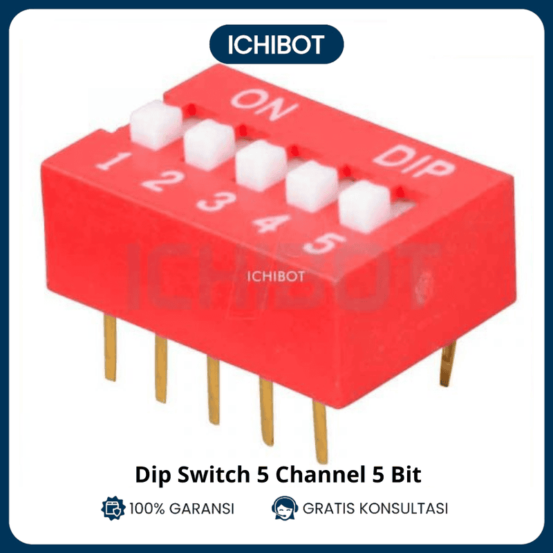 Dip switch 5 Chanel 5bit 5ch Flat Toggle Switch Coding Switch
