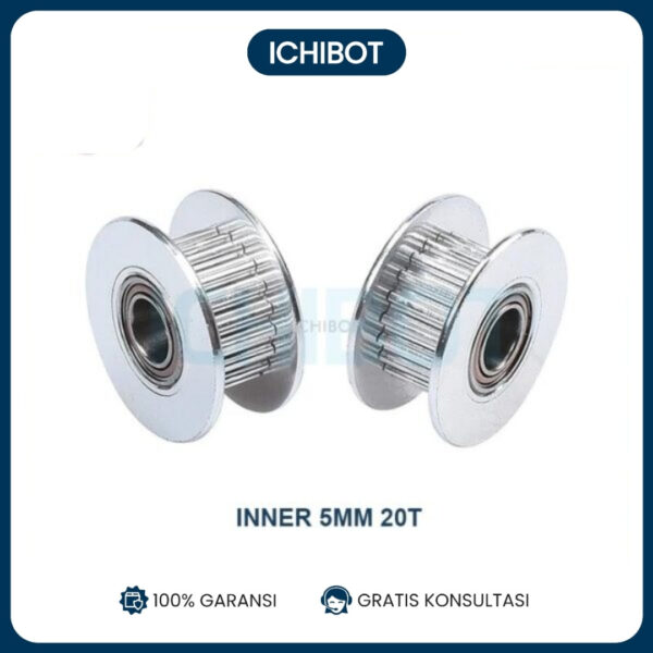 20T Diameter 5mm Inner Bore Pitch 2mm Timing Pulley 2GT Gigi