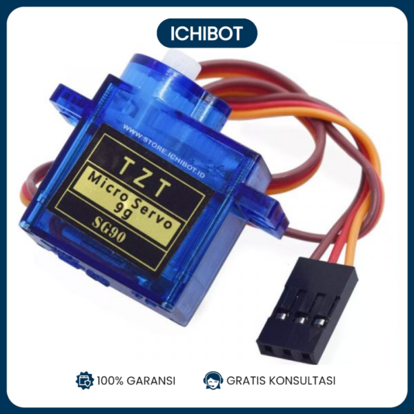 Servo SG90 Tower Pro Micro 9g 180 Derajat Nylon Gear Arduino - Ichibot ...