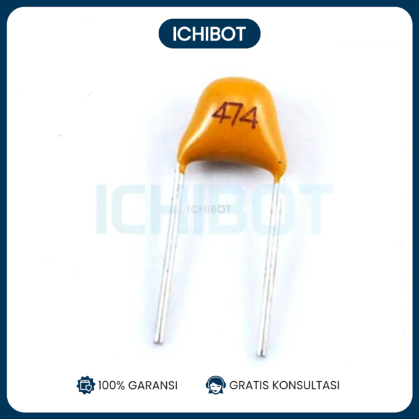 (10pcs) 470nF Capacitor Monolitik Multilayer Kapasitor Keramik 474 470 nF 50v