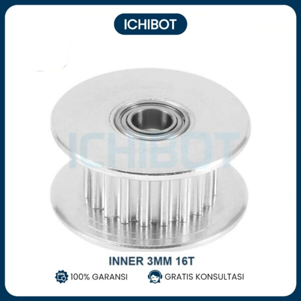 16T Diameter 3mm Inner Bore Pitch 2mm Timing Pulley 2GT Gigi