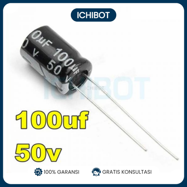 Elco 100uF 50V Capacitor Kapasitor Elko