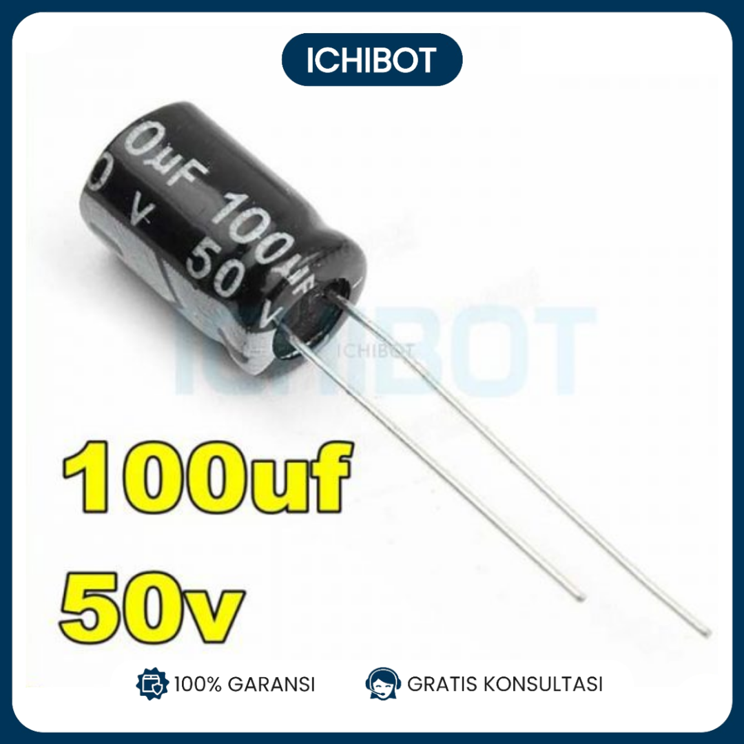 Elco 100uF 50V Capacitor Kapasitor Elko