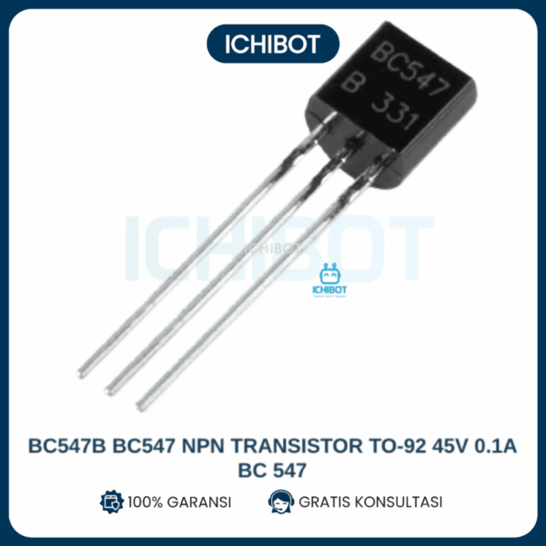 (10pcs) BC547B BC547 NPN Transistor TO-92 45V 0.1A BC 547