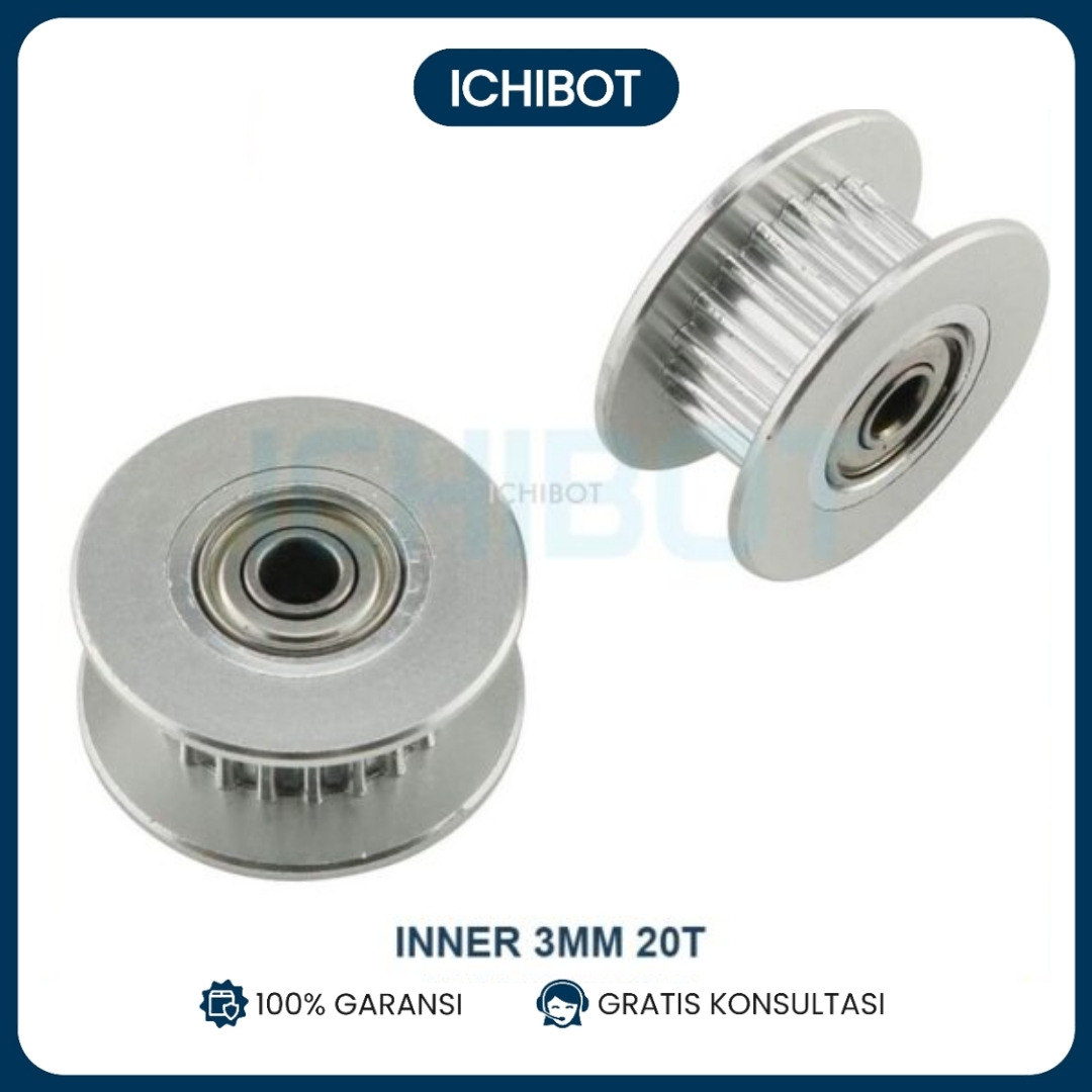 20T Diameter 3mm Inner Bore Pitch 2mm Timing Pulley 2GT Gigi