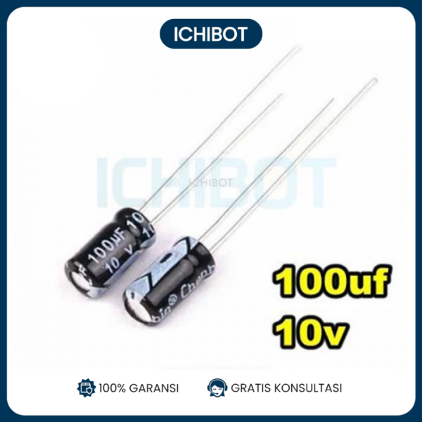 (10pcs) Elco 100uF 10V Capacitor Kapasitor Elko