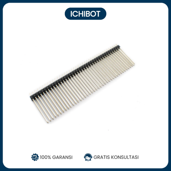 Socket Header Male 2.54mm Lurus 1x40 Panjang 30mm